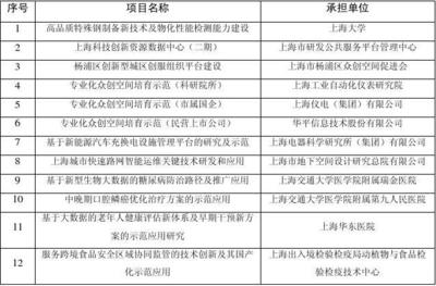 2017年上海市科技發(fā)展專項(xiàng)資金擬資助項(xiàng)目全透視 技術(shù)服務(wù)的創(chuàng)新引擎
